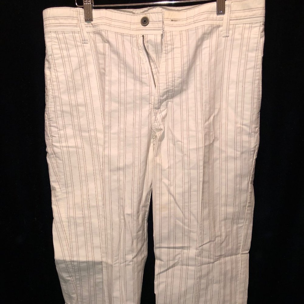Guess Jeans NEW White Stripes Pants Jeans Size 32x32 Men